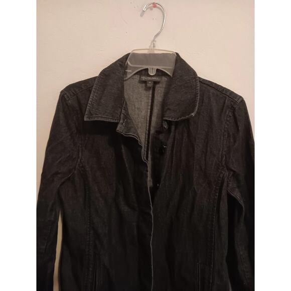 Classiques Entier Jacket, Women's Size Medium, Jean, Trench, Dark Wash, EUC - Picture 2 of 5
